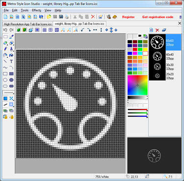 Icon Workshop for Windows 8 Screenshot